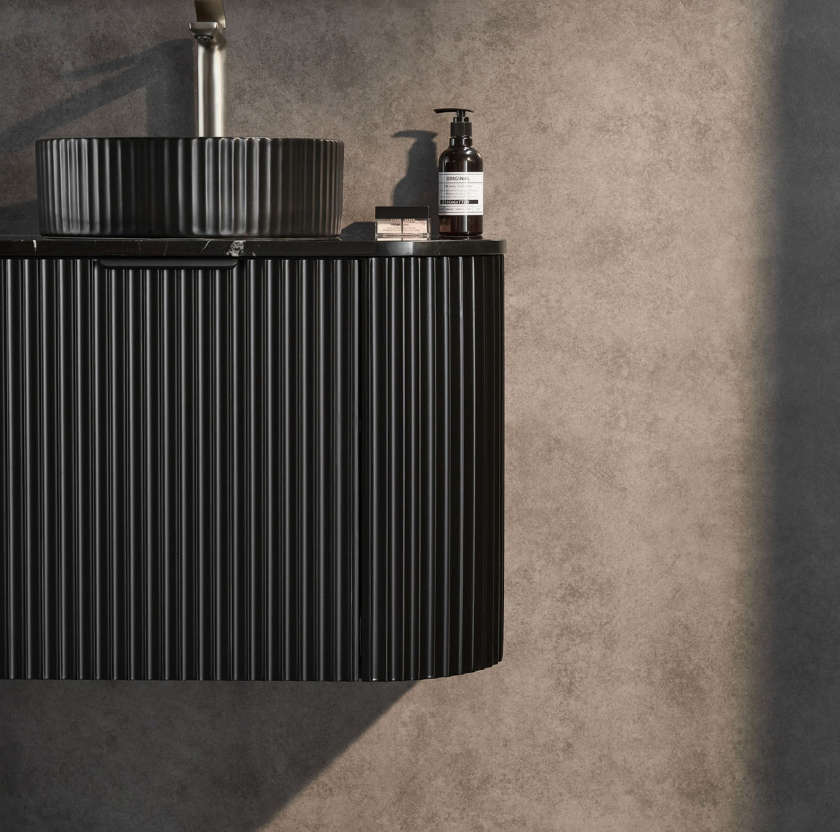 Avalon 600mm Matte Black Wall Hung Vanity