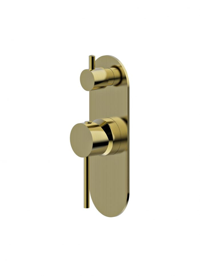 Morgan Rund Shower Divertor Mixer Brushed Gold