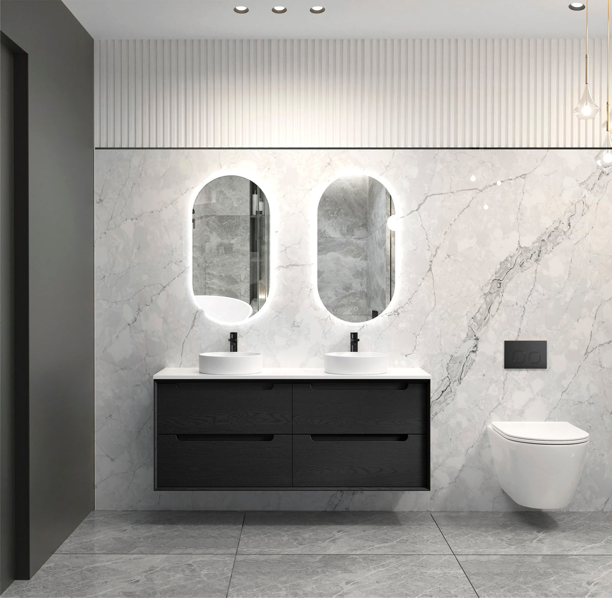 Byron Vanity 1500mm - Black Oak