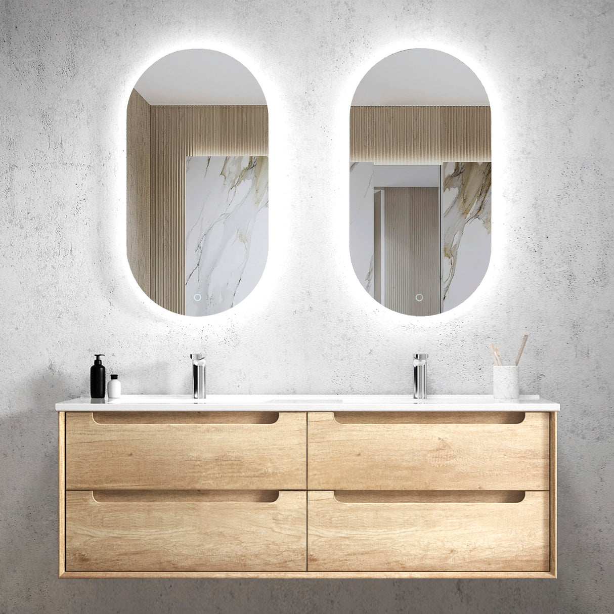 Byron Vanity 1500mm - Natural Oak
