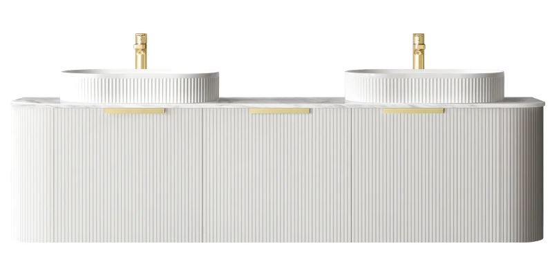 Bondi Satin White Vanity 1000mm