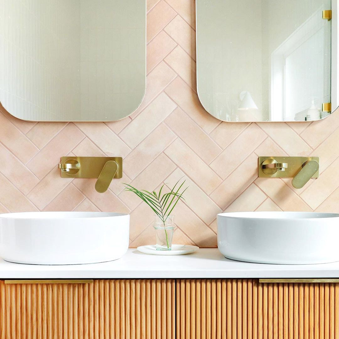 Bondi 1500mm Woodland Oak Fluted Curve Vanity