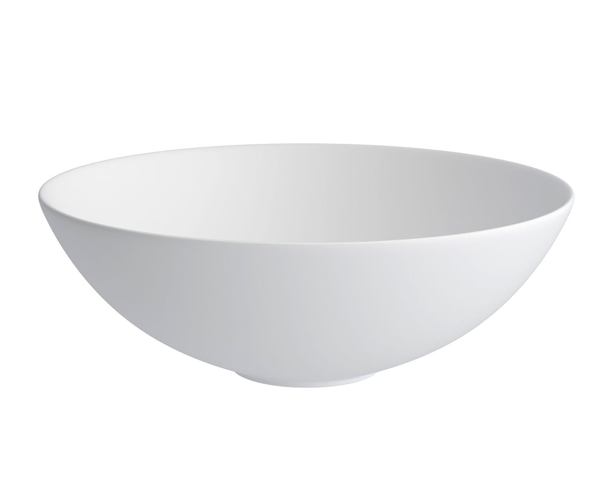 Bondi 400x400x135 Basin front view glossy white