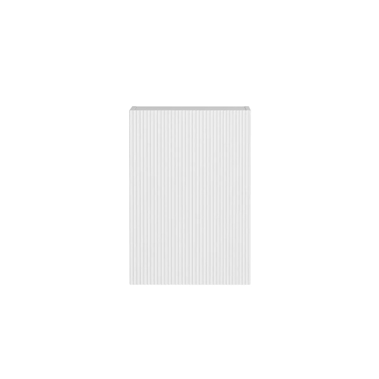Bondi Laundry 415 Fluted White Wall Cabinet front