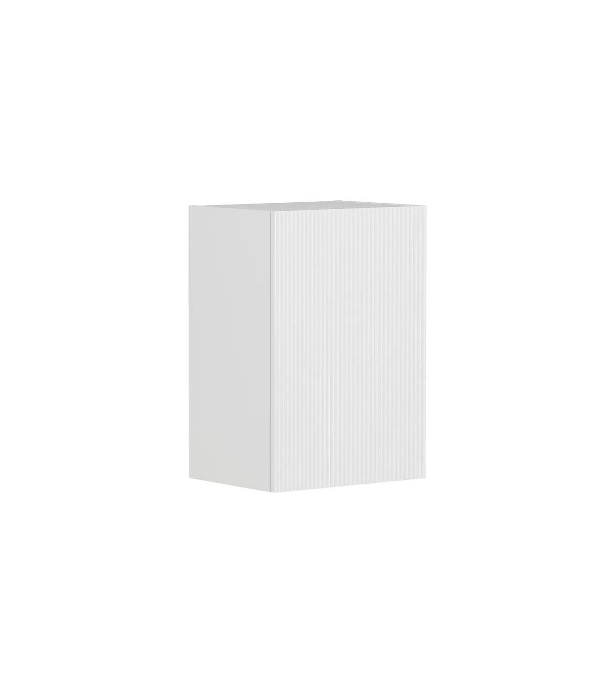 Bondi Laundry 415 Fluted White Wall Cabinet side