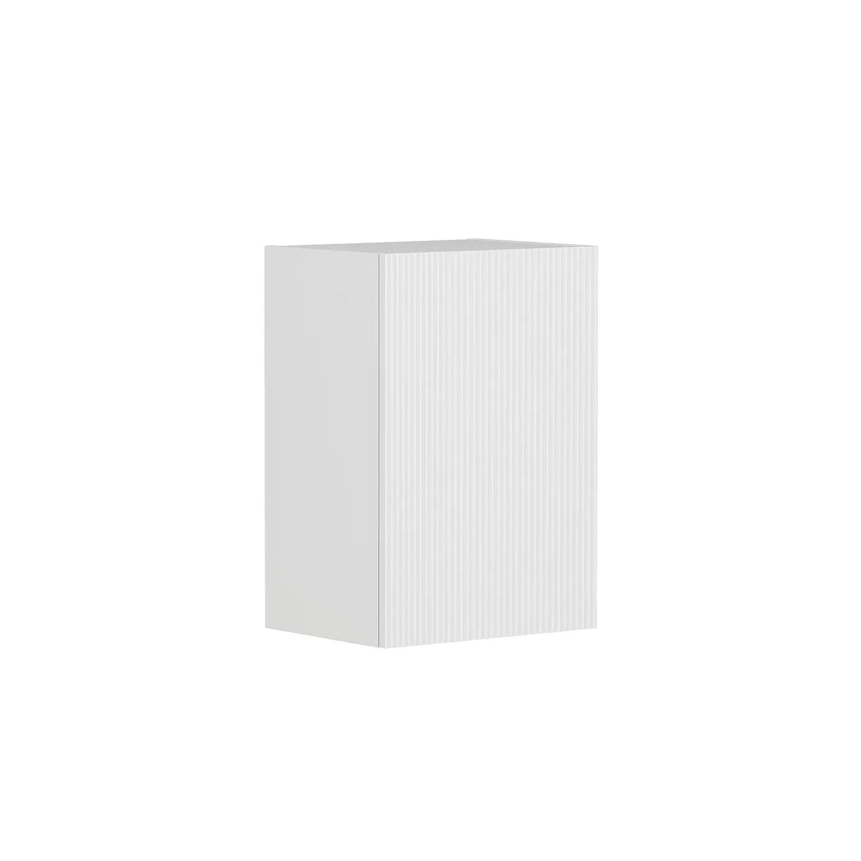 Bondi Laundry 415 Fluted White Wall Cabinet side