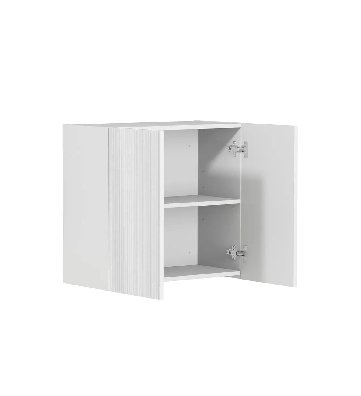 open Bondi Laundry 630 Fluted White Wall Cabinet