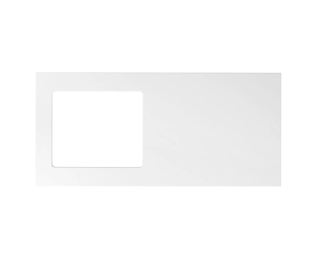 Bondi White Base Laundry Cabinet with Stone Top and Sink 1300x600x900 taphole