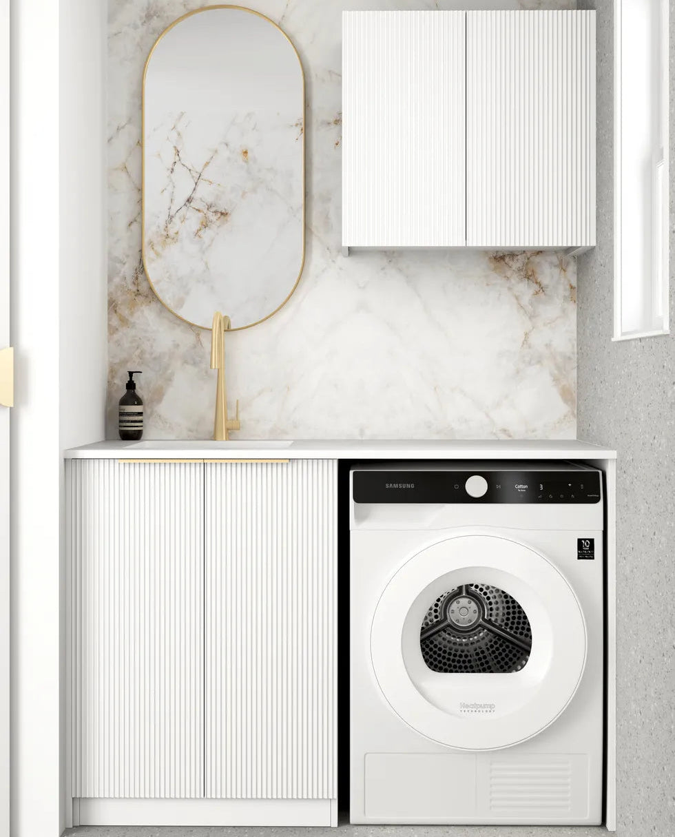 Bondi White Laundry Kit 1305x600x2100
