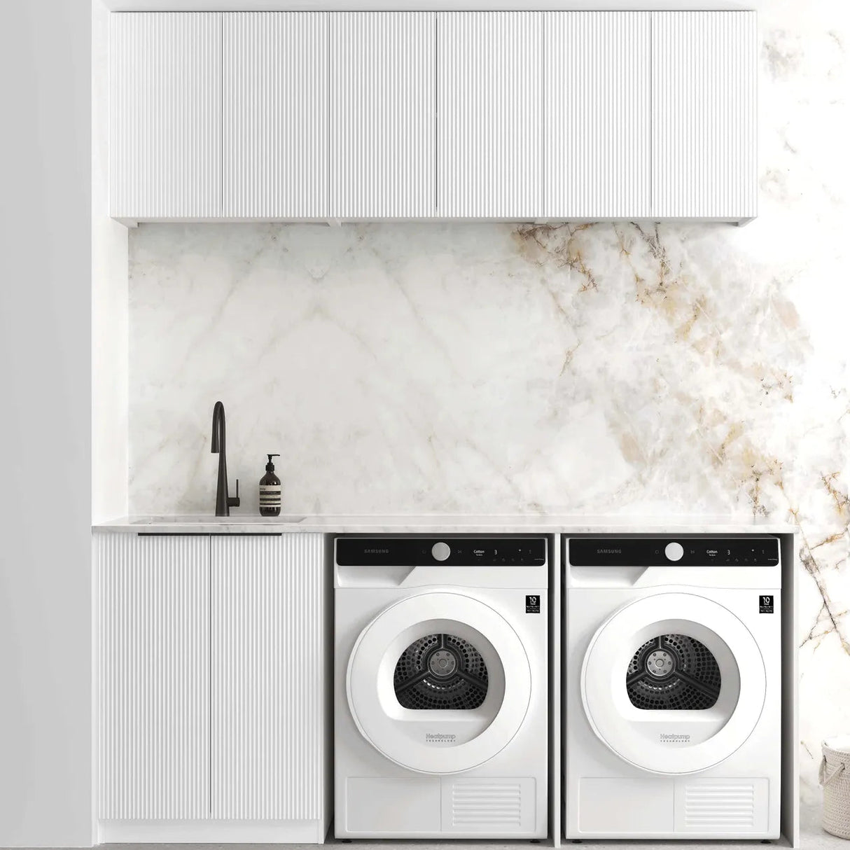 Bondi White Laundry Kit 1960x600x2100