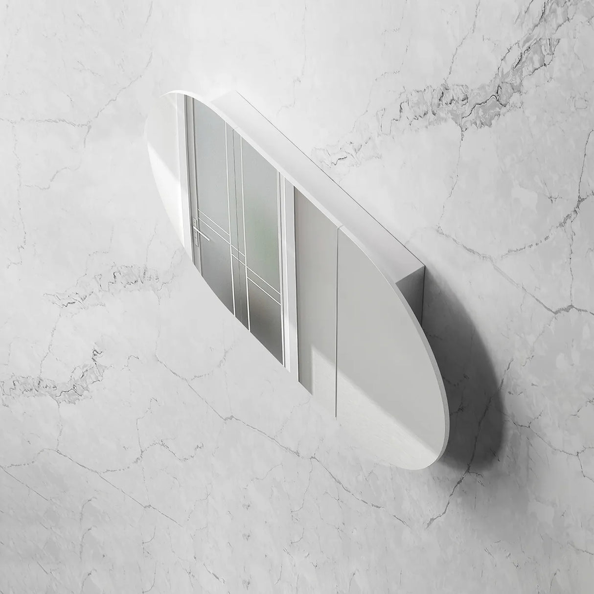 Close Bondi White Shaving Cabinet - 1200 x 750mm top view