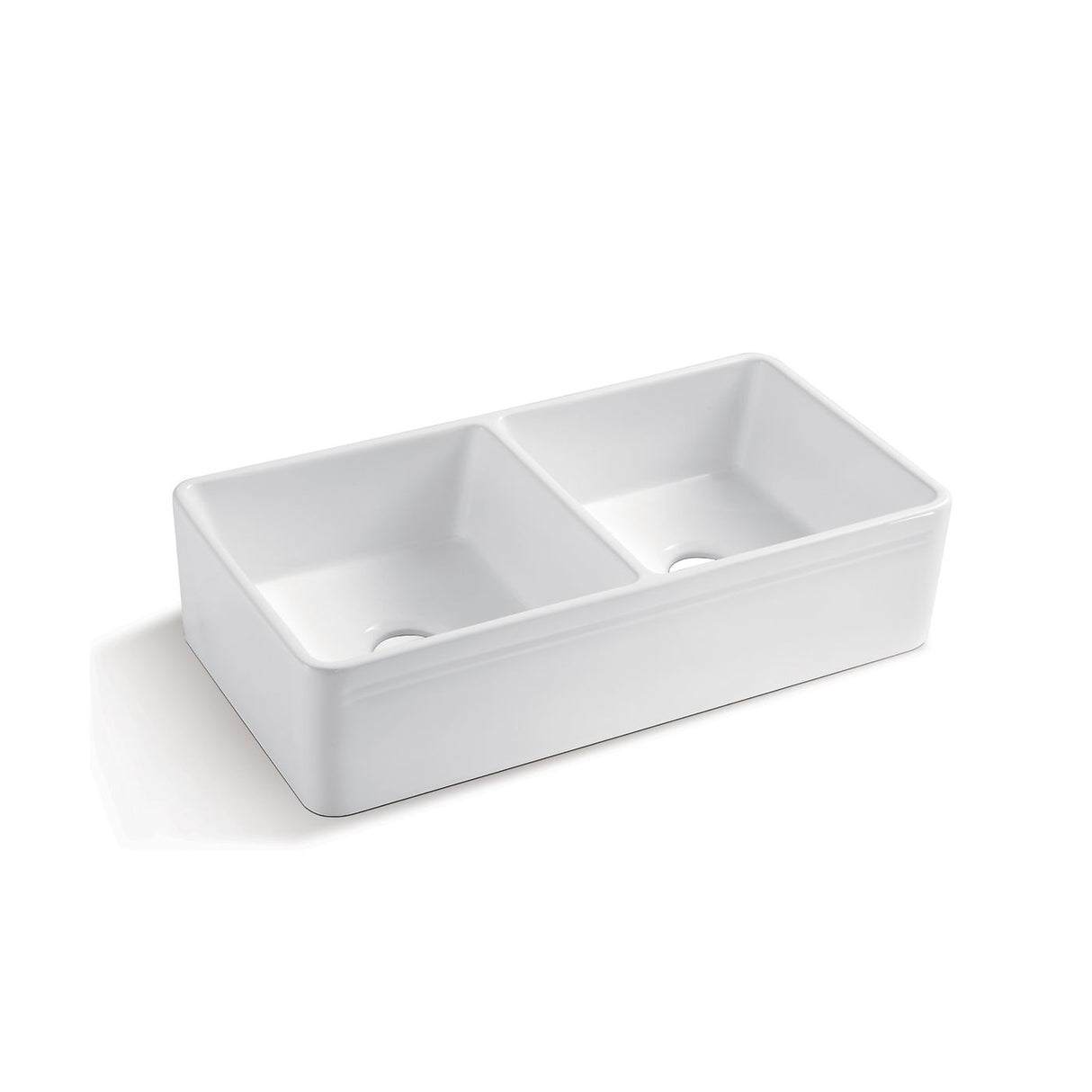 Boston 853x461x255 Butler Sink Double Bowl white and ceramic