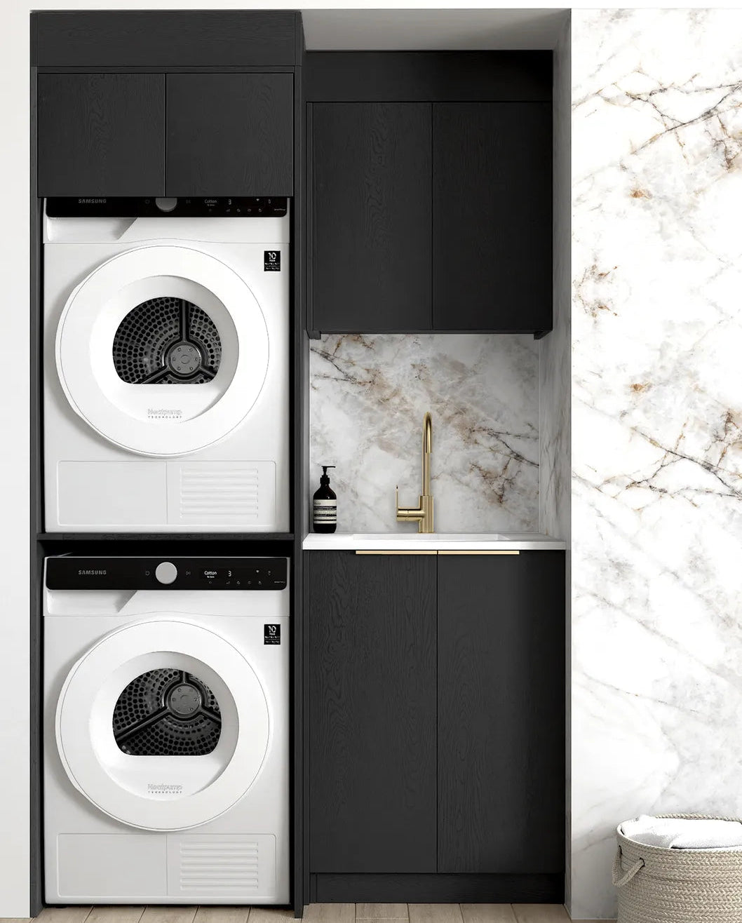 Byron Black Oak Laundry Kit 1305x600x2100