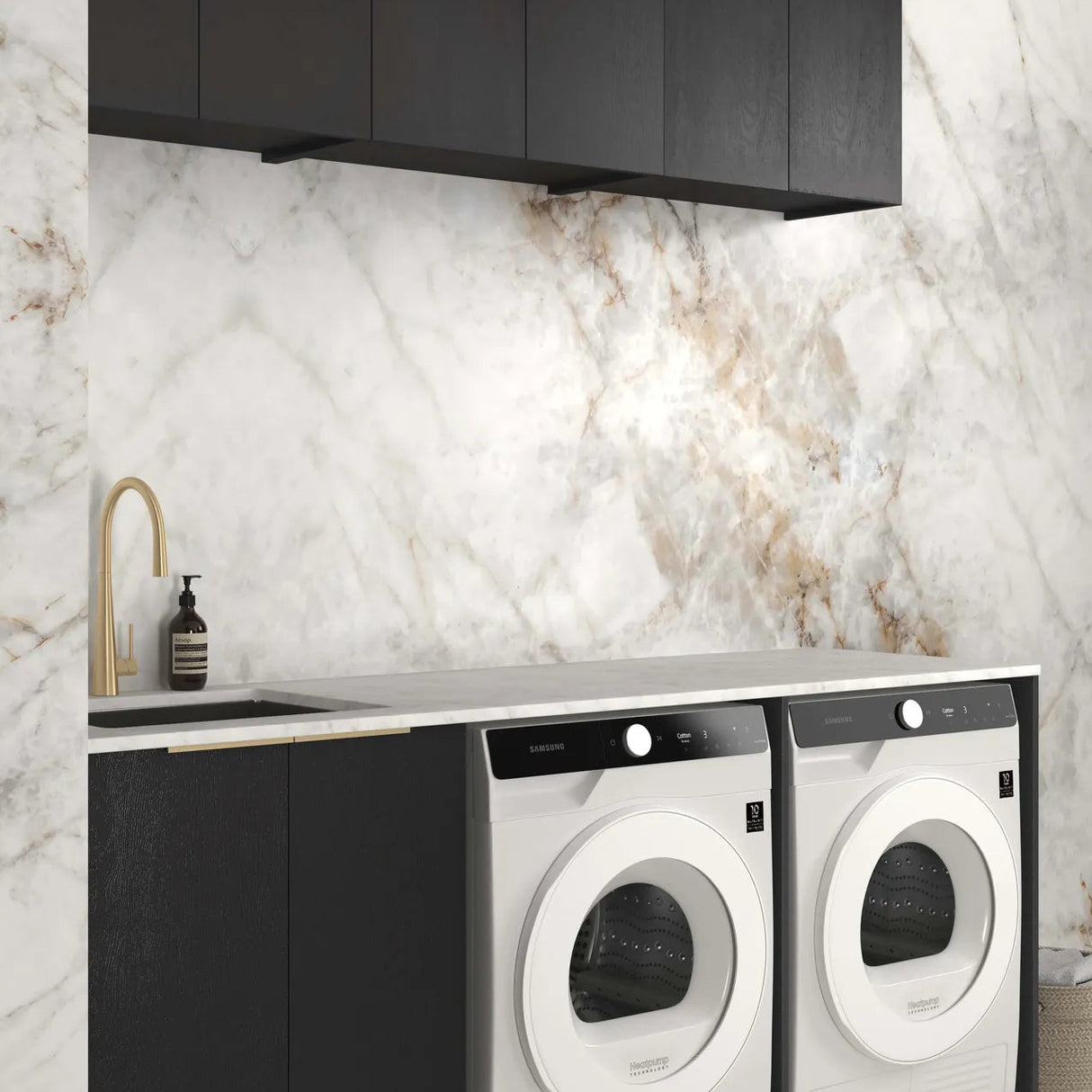 Byron Black Oak Laundry Kit 1960x600x2100