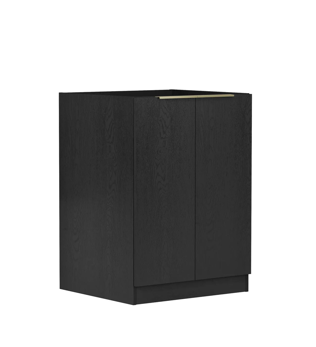 Byron Laundry 630 Black Oak Base Cabinet side view