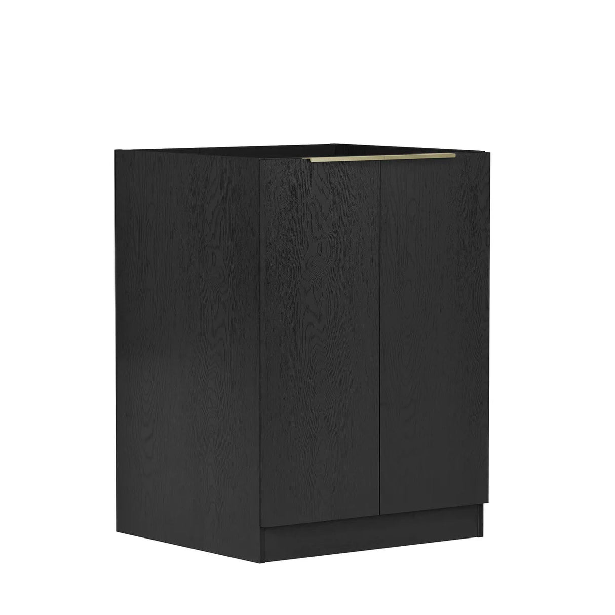 Byron Laundry 630 Black Oak Base Cabinet side view