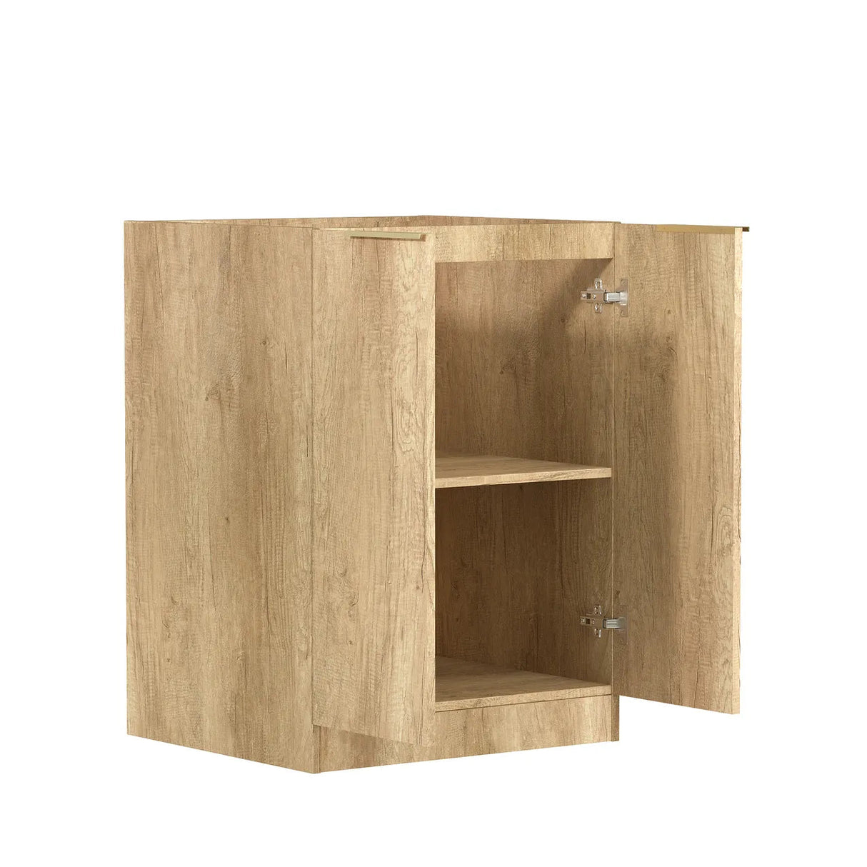 open Byron Laundry 630 Natural Oak Base Cabinet side view