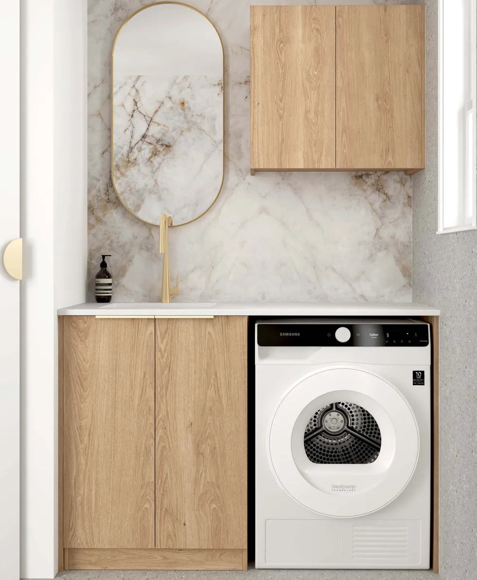 Byron Natural Oak Laundry Kit 1305x600x2100
