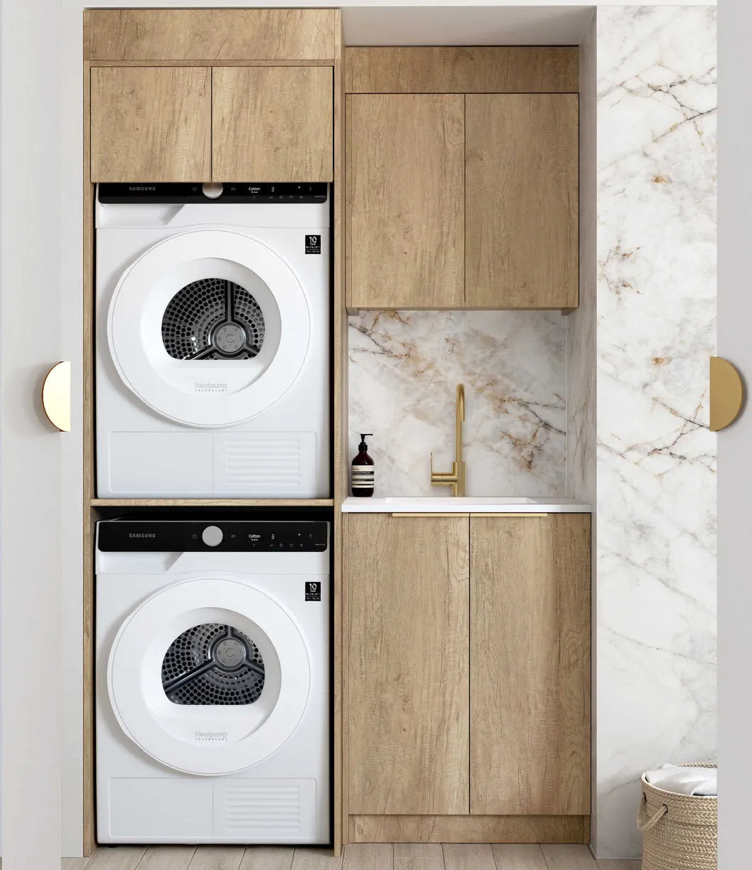Byron Natural Oak Laundry Kit 1305x600x2100
