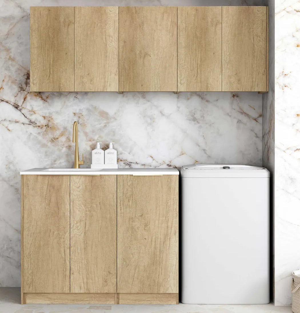 Byron Natural Oak Laundry Kit 1715x600x2100