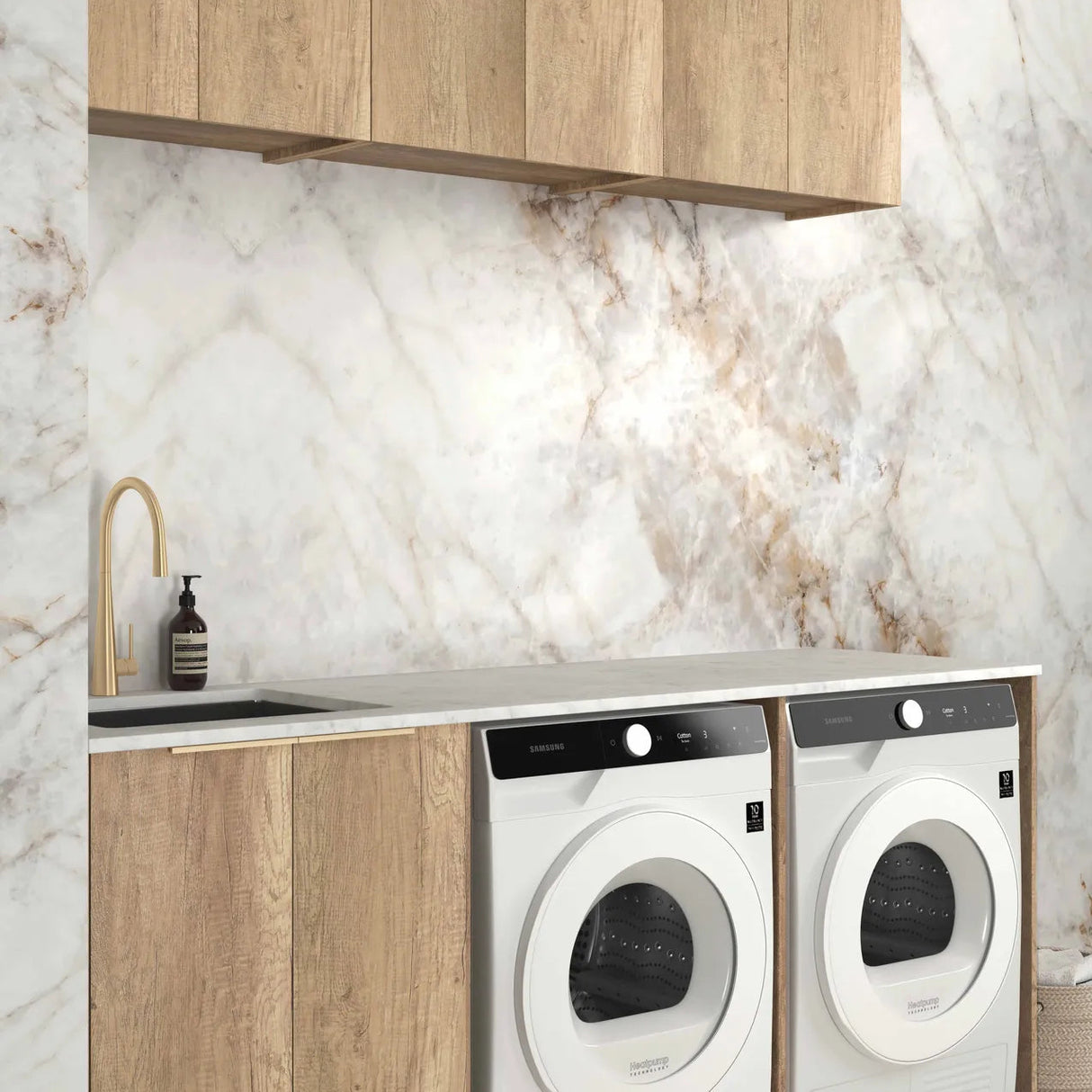 Byron Natural Oak Laundry Kit 1960x600x2100