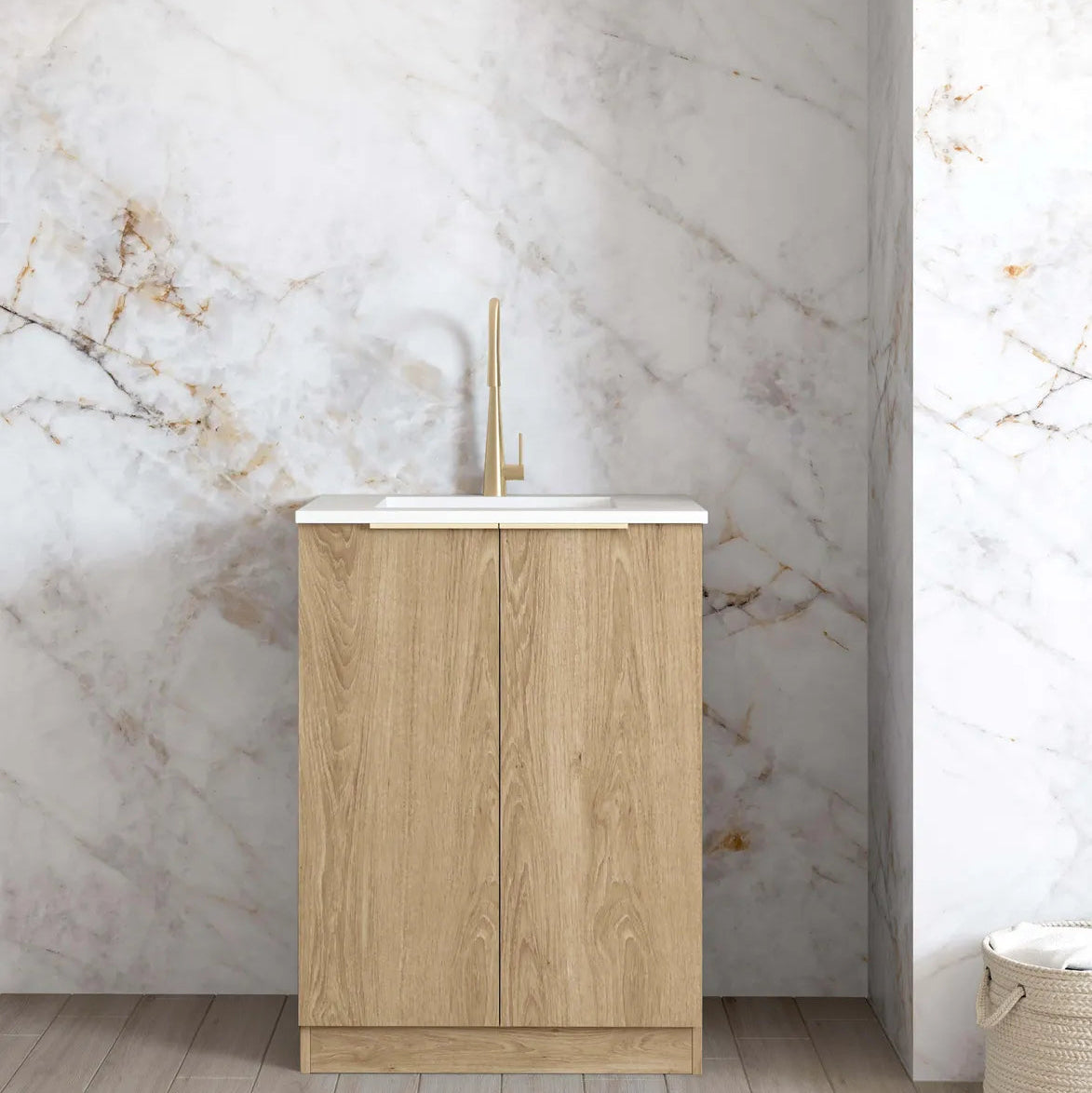 Byron Natural Oak Mini Laundry