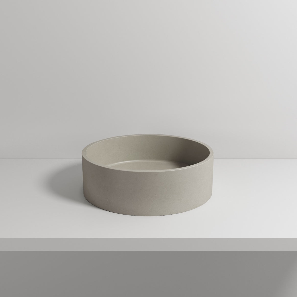 Dover Round Concrete Basin - Concrete front view