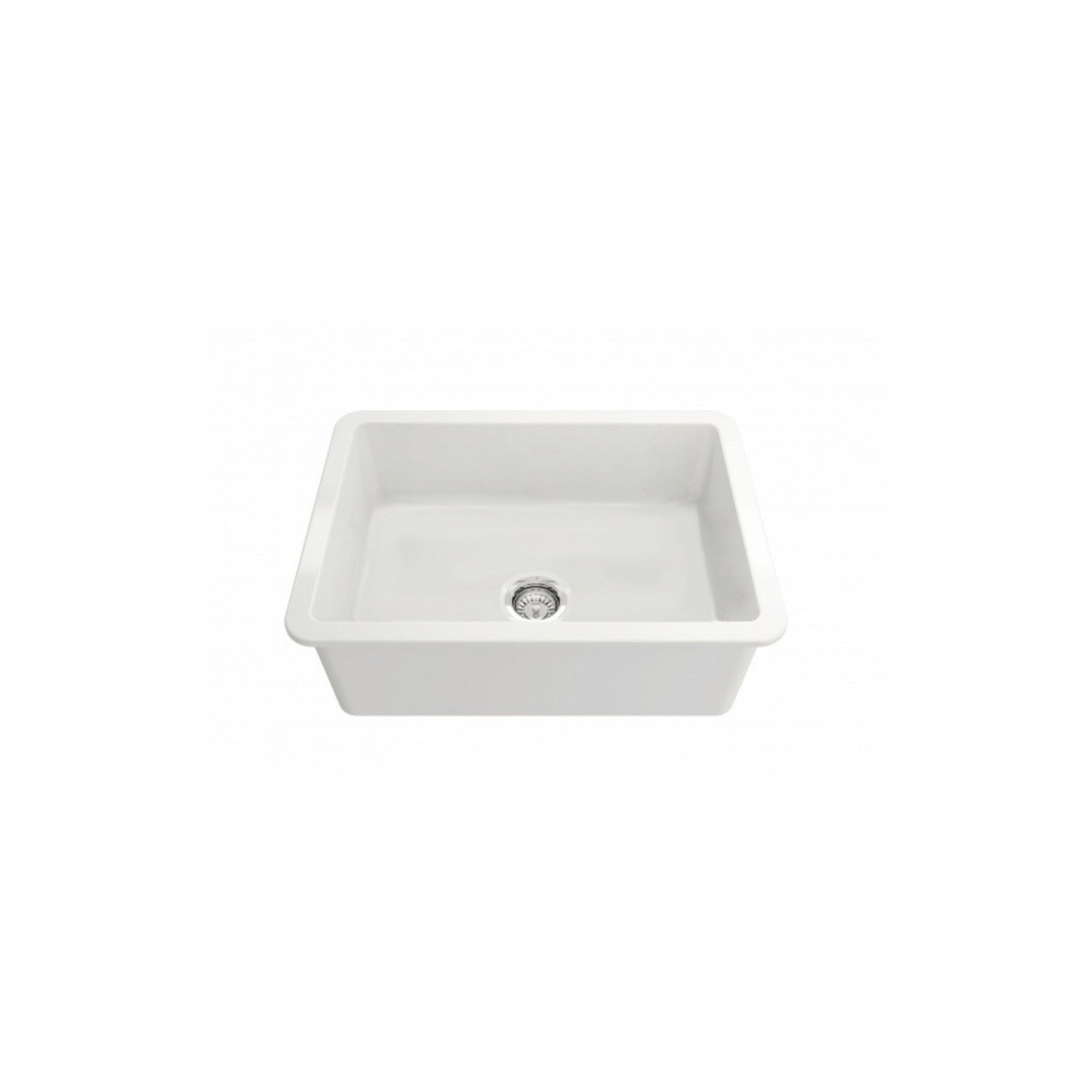 Cuisine 68x48 Matte White Inset / Undermount Fireclay Sink