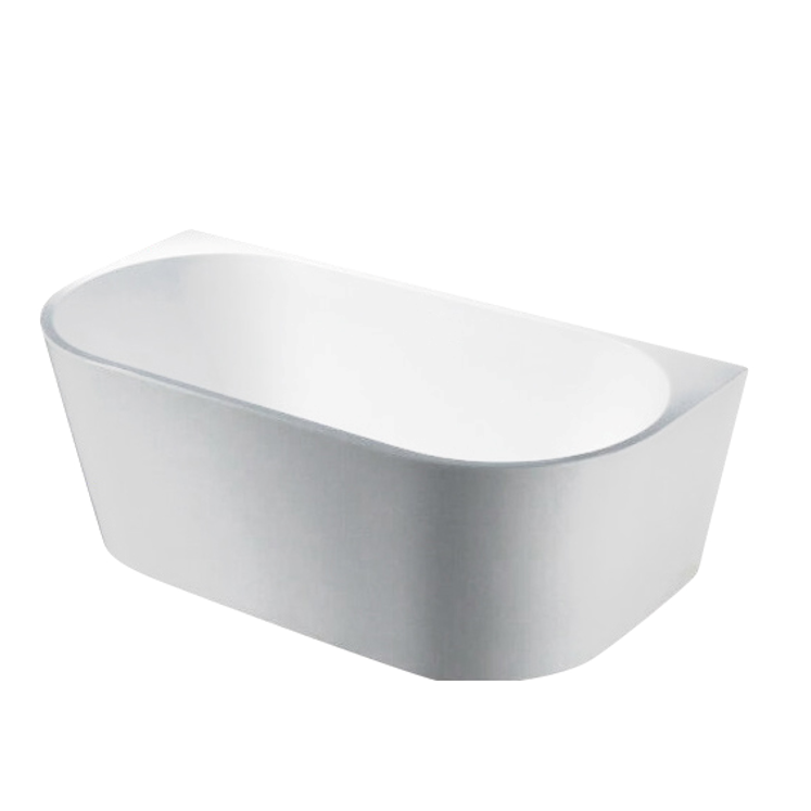 Elivia Freestanding Back to Wall Bath 1700mm Non Overflow - Gloss White
