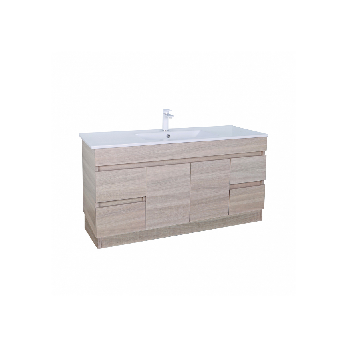 EVIE 1500mm Oak PVC Floor Vanity