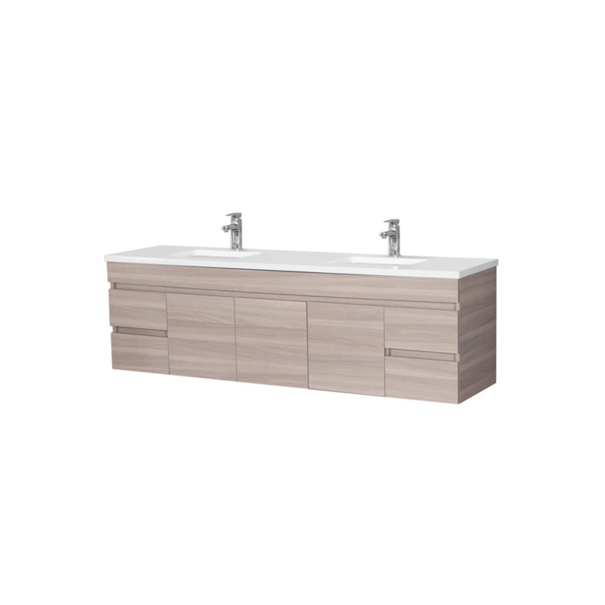 EVIE 1800mm Oak PVC Wall Hung Vanity
