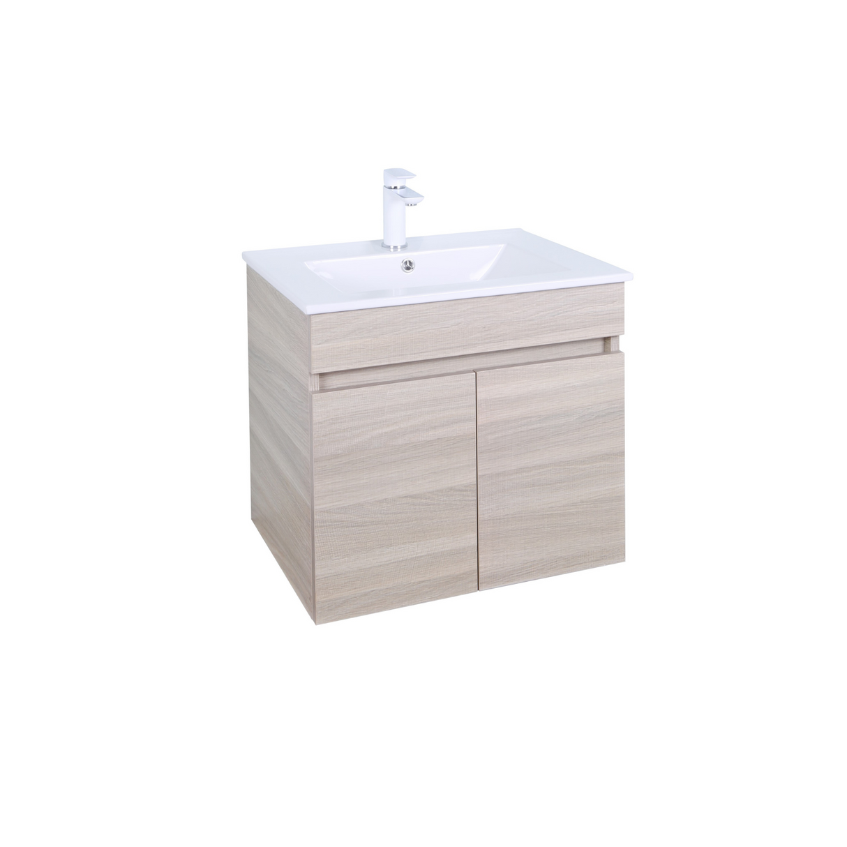 EVIE 600mm Oak PVC Wall Hung Vanity