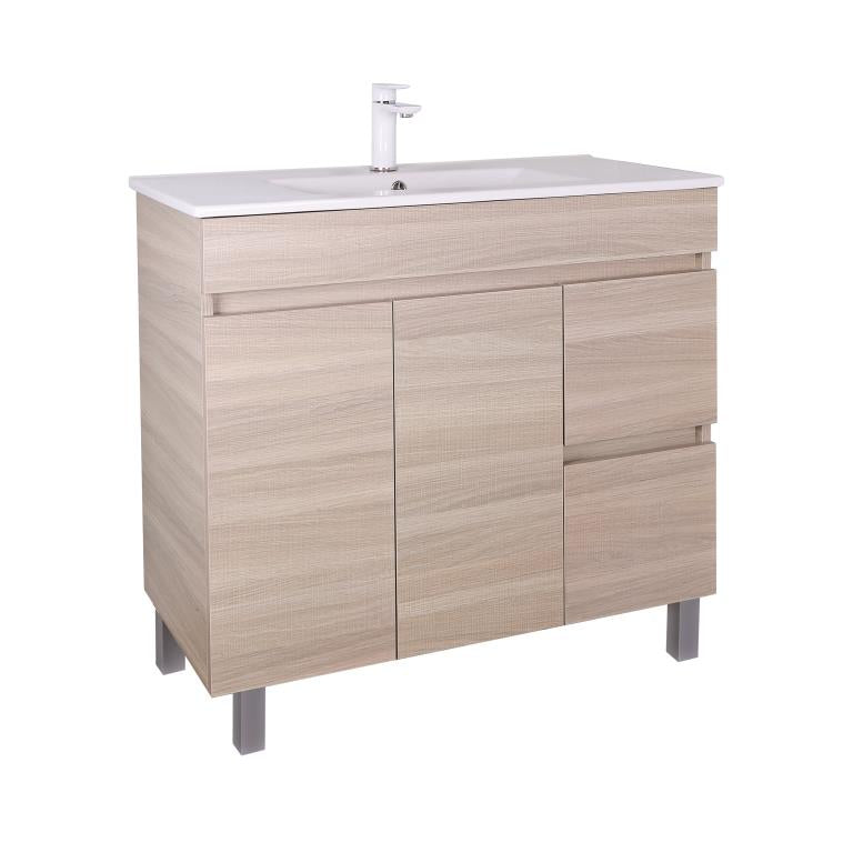 EVIE 900mm Oak PVC Floor Vanity