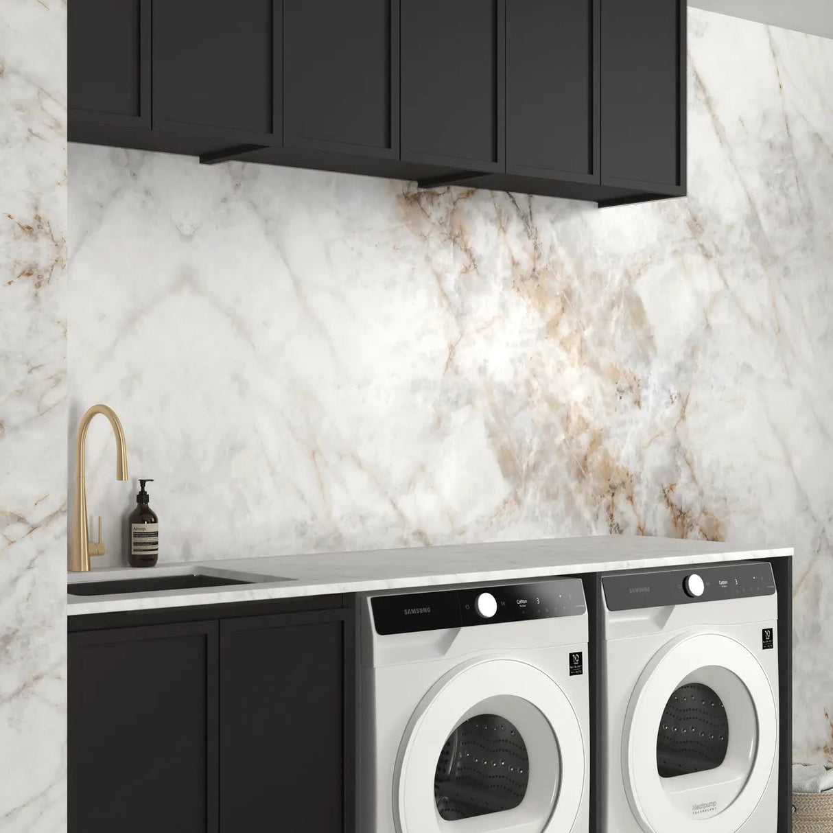 Hampshire Black Laundry Kit 1960x600x2100