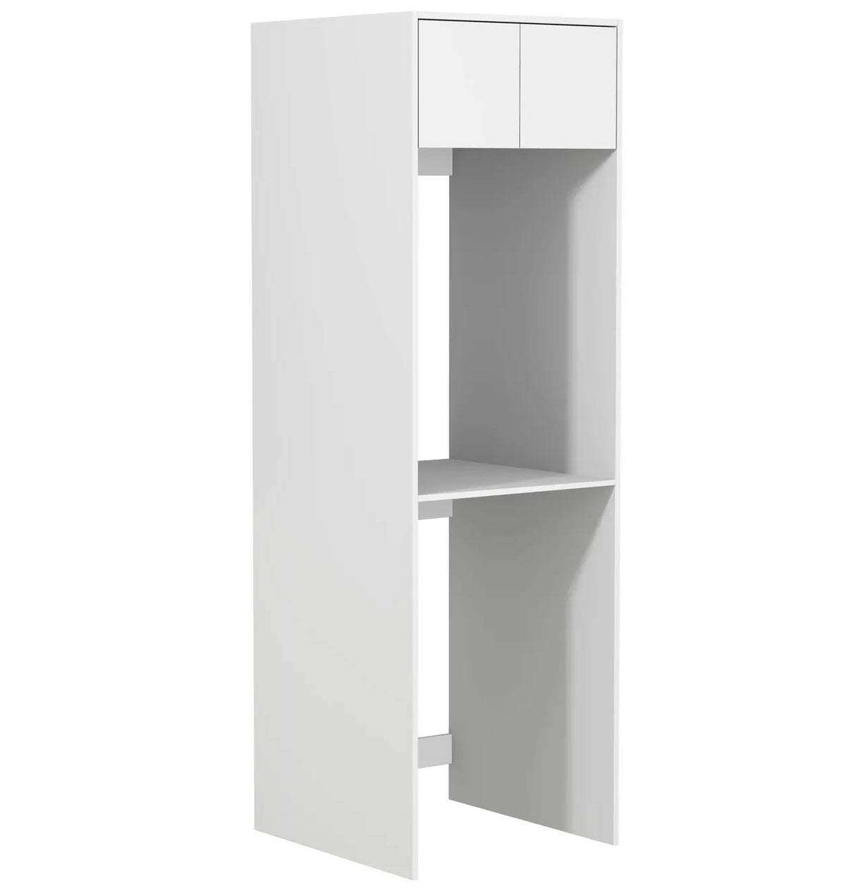 Hampshire Laundry 2100 White Tall Washing Machine Cabinet side