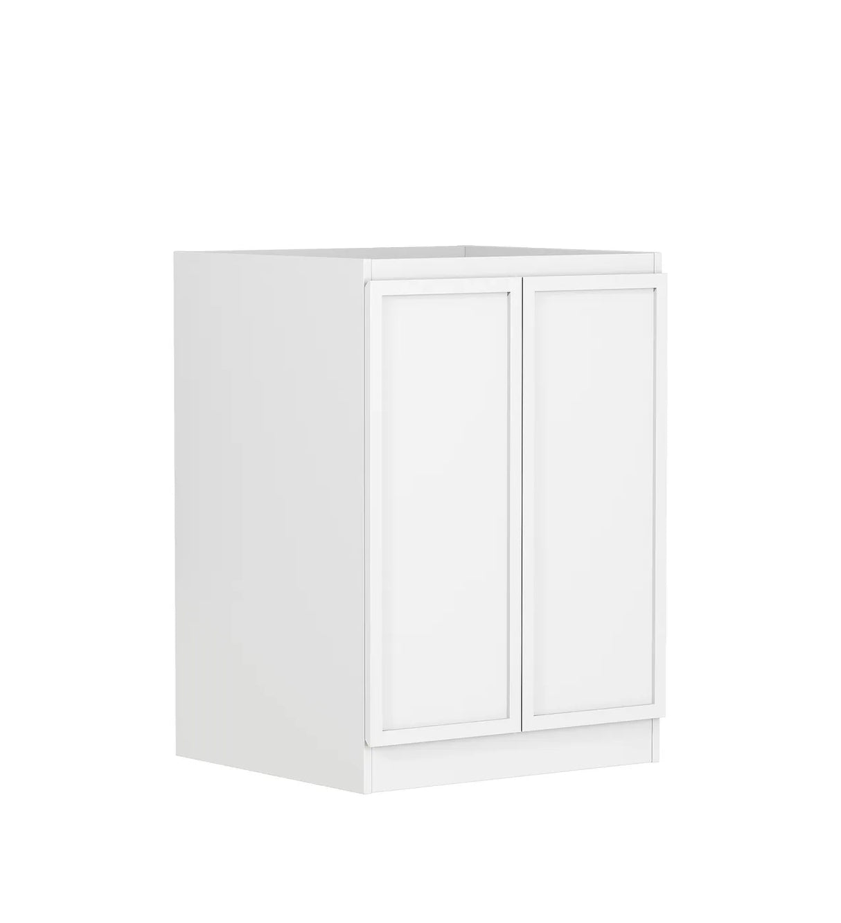Hampshire Laundry 630 White Base Cabinet side