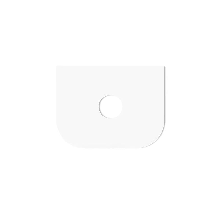 White part of Hampshire Wall Hung Vanity Curve 600mm - Black