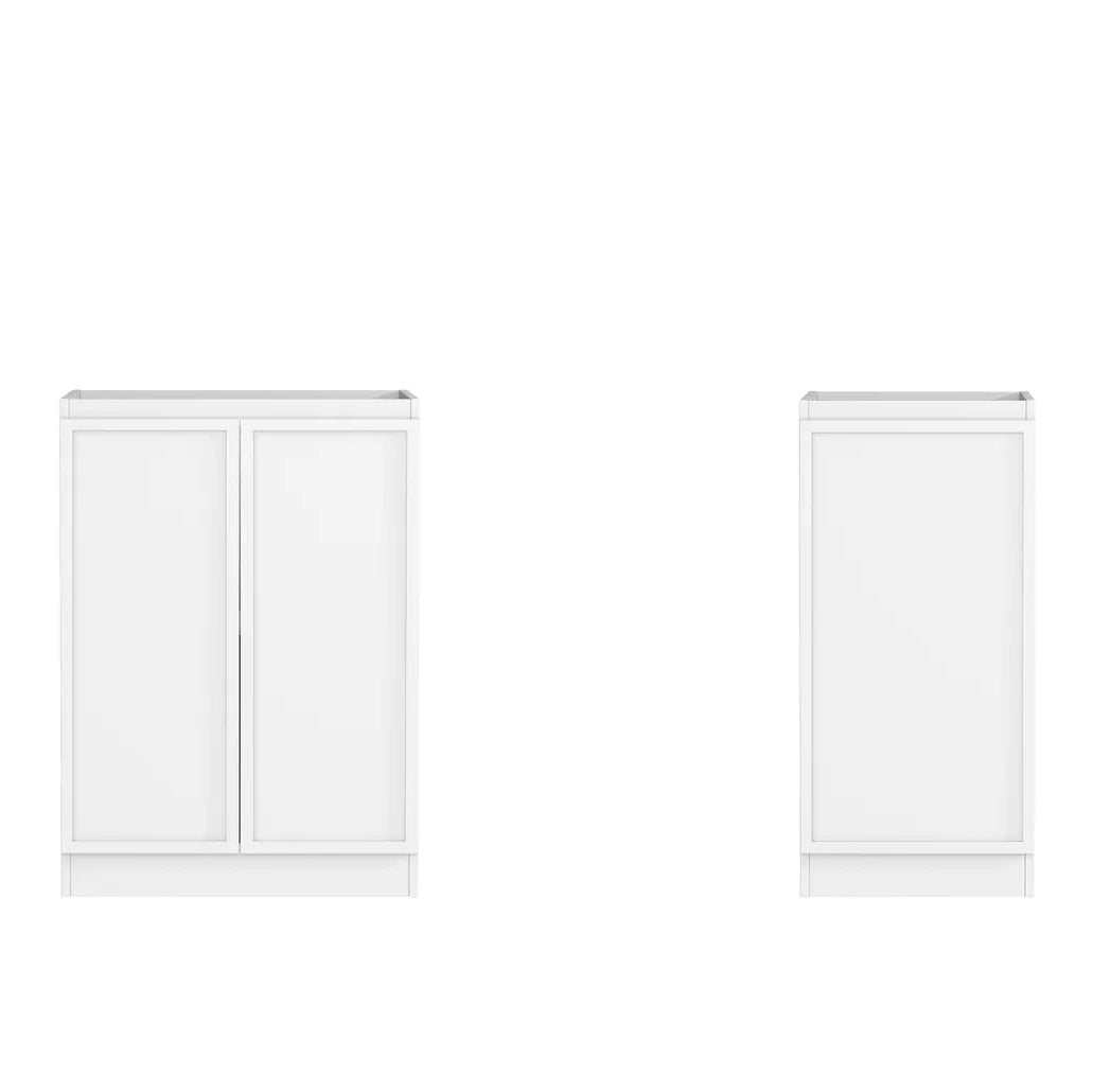 Hampshire White Base Laundry Cabinet with Stone Top and Sink 1060x600x900