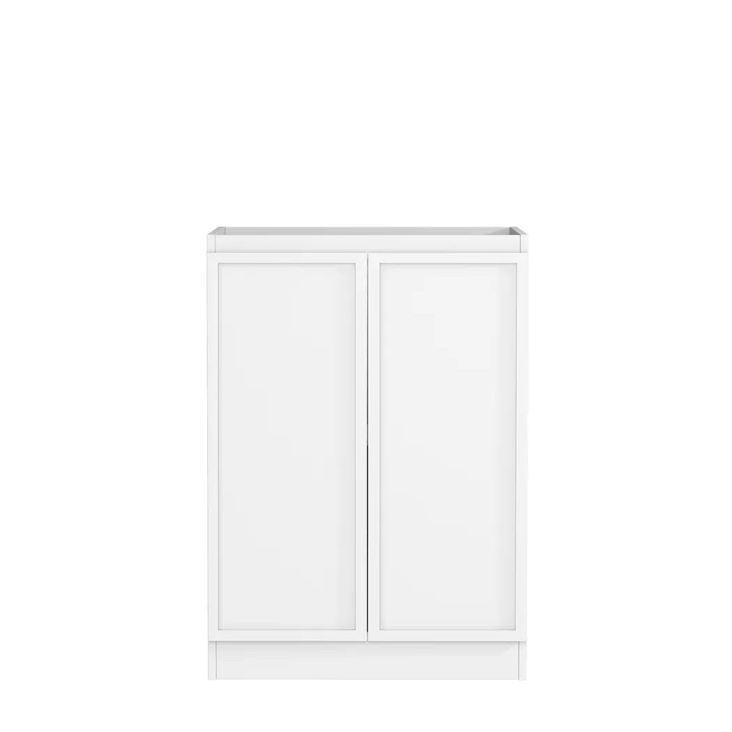 Hampshire White Base Laundry Cabinet with Stone Top and Sink 1300x600x900