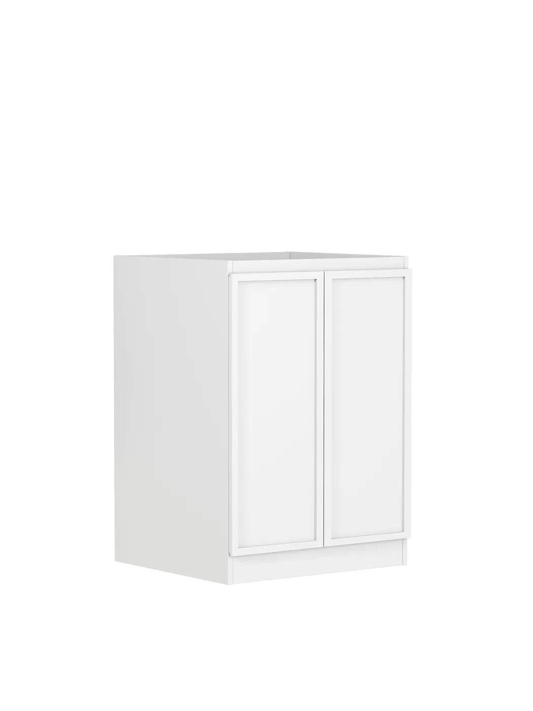 Hampshire White Base Laundry Cabinet with Stone Top and Sink 1300x600x900