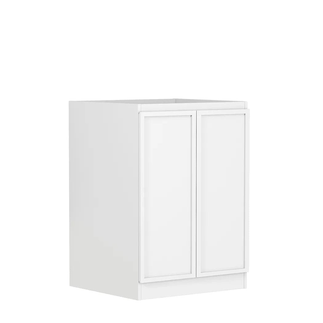 Hampshire White Base Laundry Cabinet with Stone Top and Sink 1300x600x900