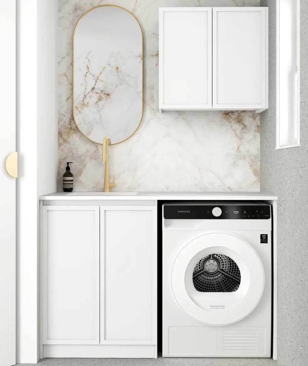 Hampshire White Laundry Kit 1305x600x2100