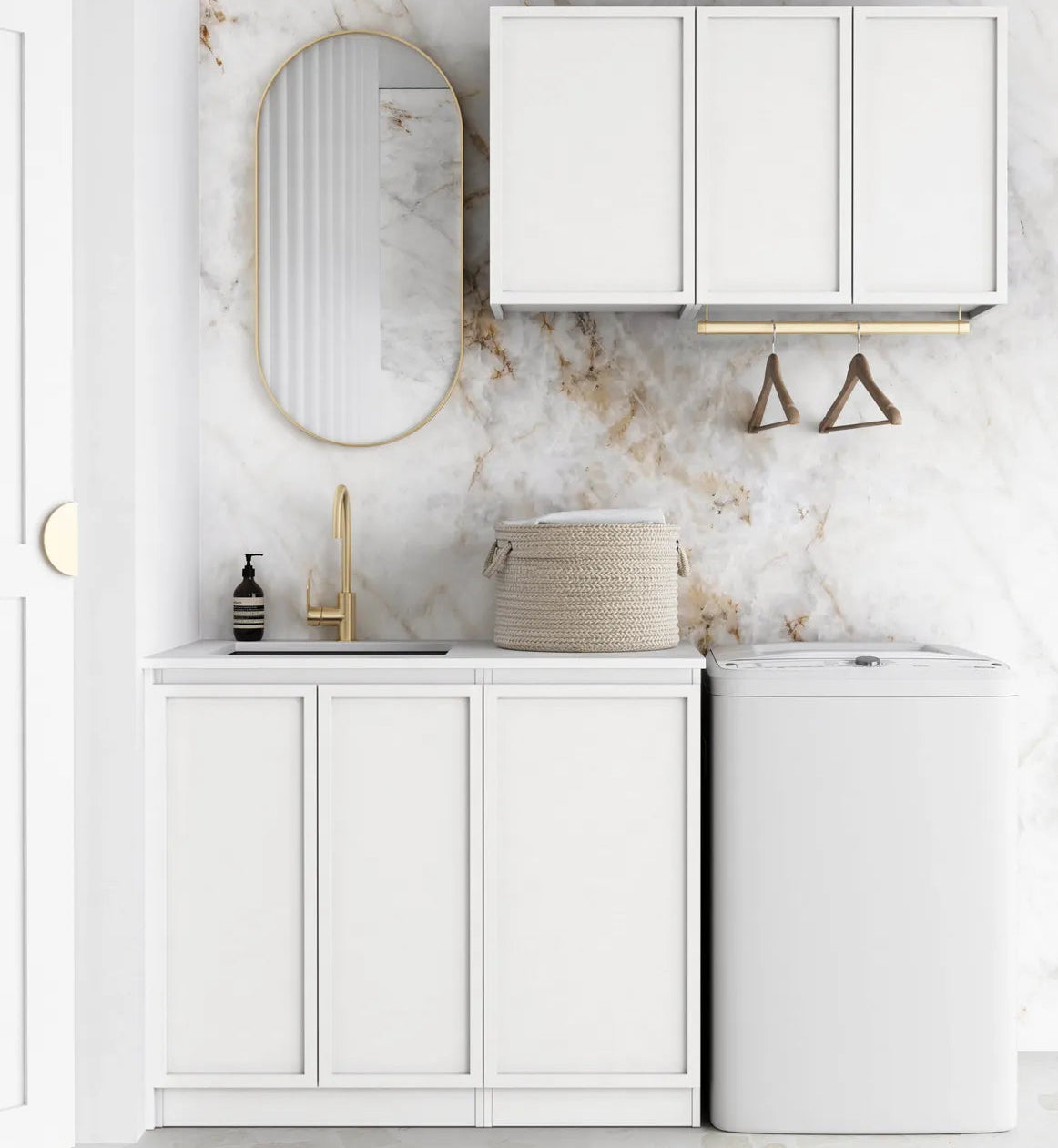 Hampshire White Laundry Kit 1715x600x2100