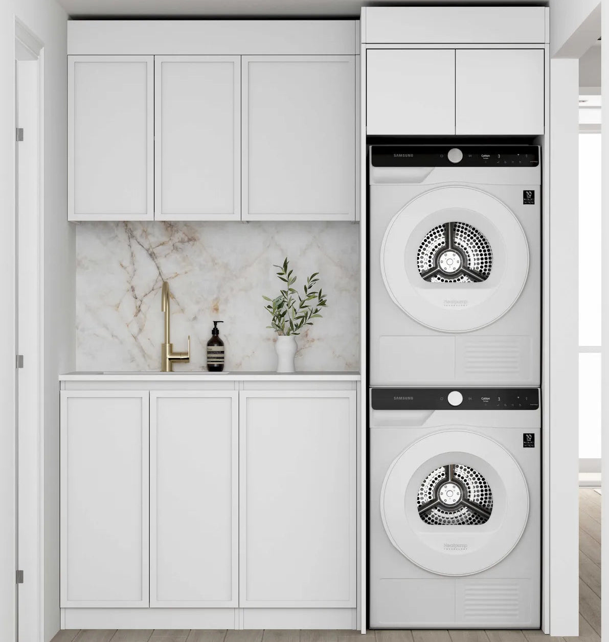 Hampshire White Laundry Kit 1715x600x2100