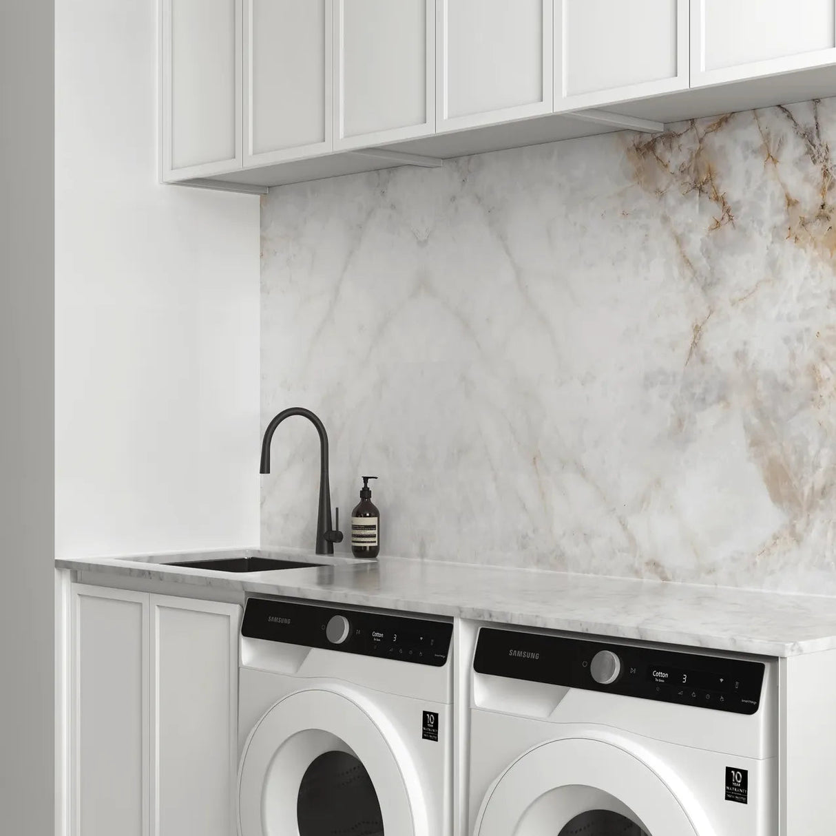 Hampshire White Laundry Kit 1960x600x2100