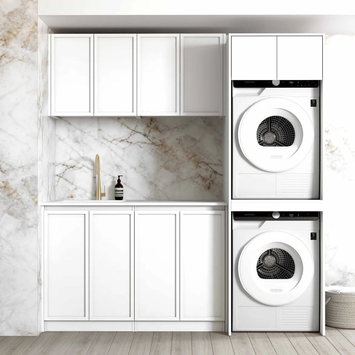 Hampshire White Laundry Kit 1960x600x2100