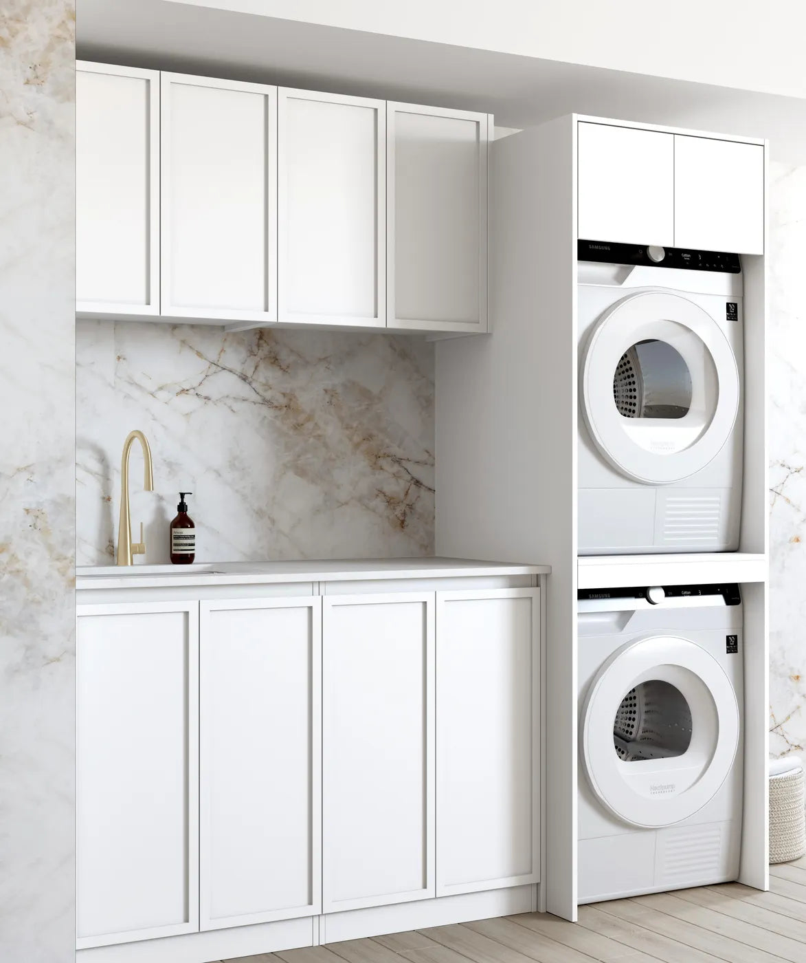 Hampshire White Laundry Kit 1960x600x2100