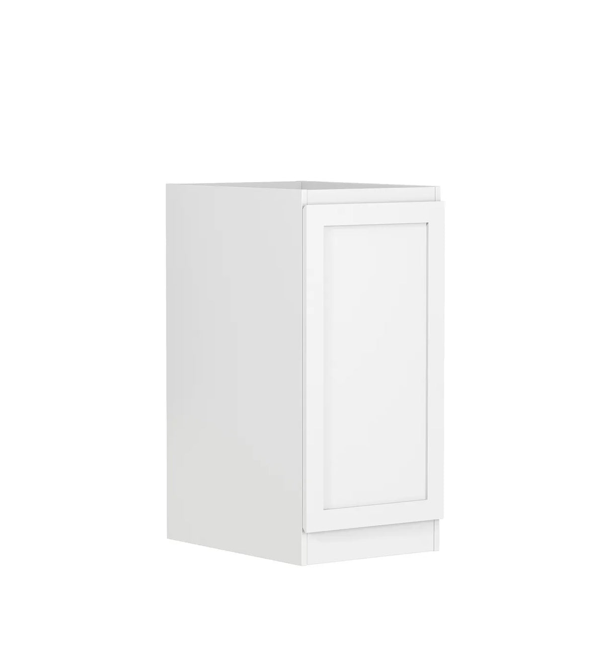 Hampton Laundry 415 White Base Cabinet with internal Drawer side