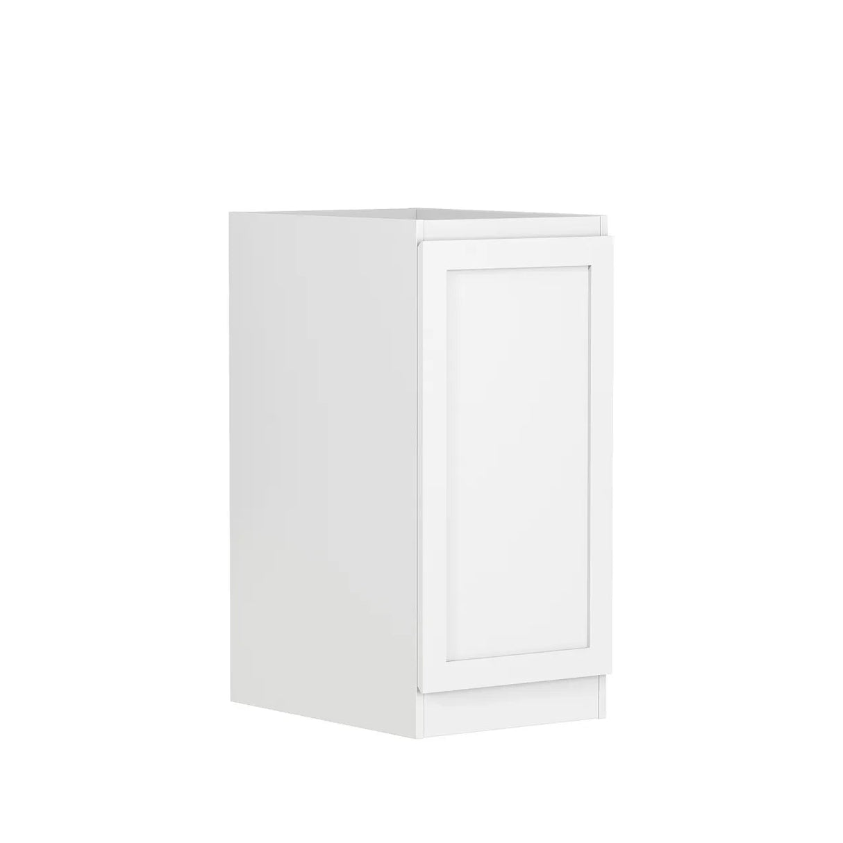 Hampton Laundry 415 White Base Cabinet with internal Drawer side