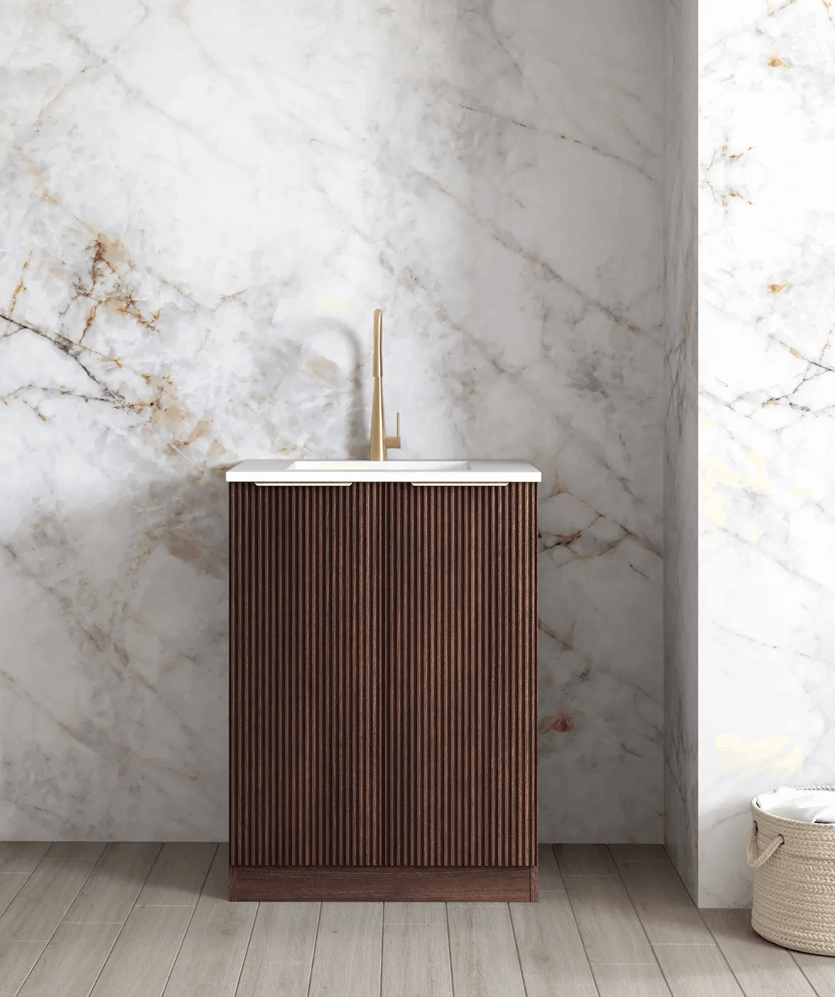 Havana Sable Walnut Mini Laundry Unit